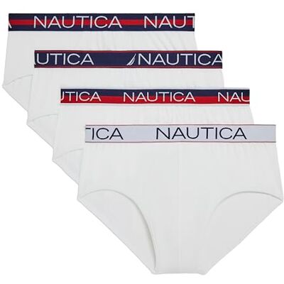 Nautica Slip pour homme, 4 poignets blancs assortis, L Nautica Slip pour homme, 4 poignets blancs assortis, L