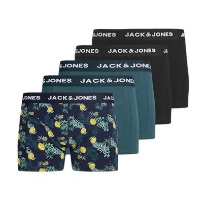 JACK & JONES Jacjake Lemon Trunks Lot de 5 grandes tailles, Noir, 4x_l JACK & JONES Jacjake Lemon Trunks Lot de 5 grandes tailles, Noir, 4x_l