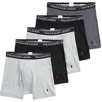 POLO RALPH LAUREN Ralph Lauren Boxer classique pour homme, Gris assorti, XL POLO RALPH LAUREN Ralph Lauren Boxer classique pour homme, Gris assorti, XL