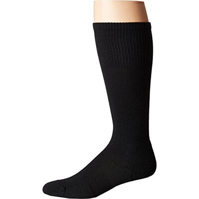 Thorlos Unisex TWL Western Thin Padded Over the Calf Sock, Black, Medium Thorlos Unisex TWL Western Thin Padded Over the Calf Sock, Black, Medium