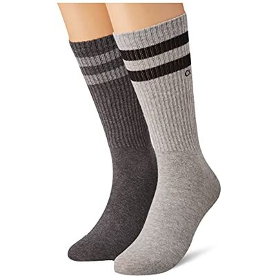 Calvin Crew Chaussettes (Lot de 2) Homme, Gris, 39-42 Calvin Crew Chaussettes (Lot de 2) Homme, Gris, 39-42