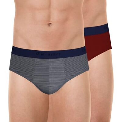 Eminence Lot de 2 Slips Homme Fait en France – Coton Stretch, sans Coutures Côtés, Ceinture Jacquard Label Oeko-TEX® Standard 100, Mariniere/Rouille, M Eminence Lot de 2 Slips Homme Fait en France – Coton Stretch, sans Coutures Côtés, Ceinture Jacquard Label Oeko-TEX® Standard 100, Mariniere/Rouille, M