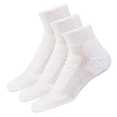 Thorlos WMX Max Cushion Walking Ankle Socks, White (3 Pair Pack), Large Thorlos WMX Max Cushion Walking Ankle Socks, White (3 Pair Pack), Large