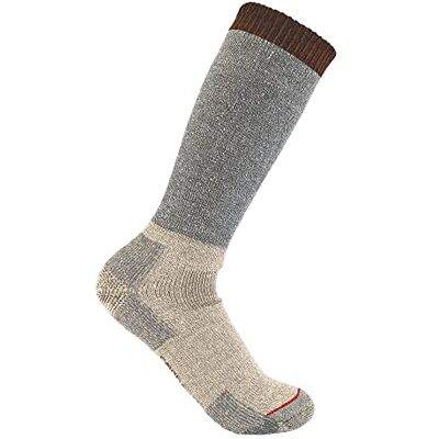 Carhartt Chaussettes lestées en laine mélangée pour homme, Gris chiné (Heather Grey Cream), X-Large Carhartt Chaussettes lestées en laine mélangée pour homme, Gris chiné (Heather Grey Cream), X-Large
