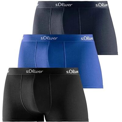 s.Oliver RED LABEL Bodywear LM Boxer Basic 3X Short, Bleu Assorti, XL (Pack de 3) Homme, Bleu assortis., XL s.Oliver RED LABEL Bodywear LM Boxer Basic 3X Short, Bleu Assorti, XL (Pack de 3) Homme, Bleu assortis., XL