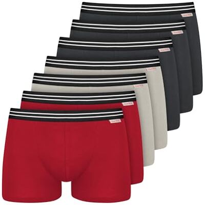 Nur Die Boxer pour homme, Noir/gris/rouge, XXL Nur Die Boxer pour homme, Noir/gris/rouge, XXL