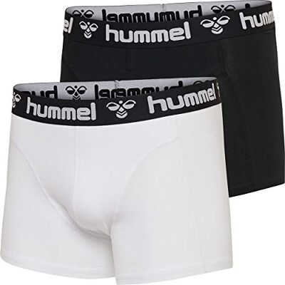 hummel Hommes HMLMARS 2 Boxers Noir/Blanc XXL hummel Hommes HMLMARS 2 Boxers Noir/Blanc XXL