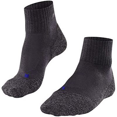 FALKE TK2 Explore Cool Short M Sso respirantes anti-ampoule épaisses 1 paire, Chaussettes de randonnée Homme, Gris Asphalt Melange 3180, 44-45 FALKE TK2 Explore Cool Short M Sso respirantes anti-ampoule épaisses 1 paire, Chaussettes de randonnée Homme, Gris Asphalt Melange 3180, 44-45