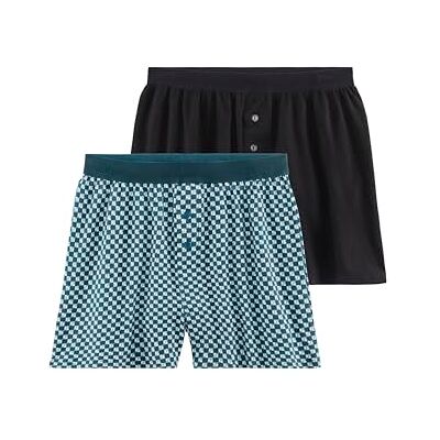 s.Oliver Boxer large pour homme, coupe douce, bleu pétrole/noir, Noir pétrole, M s.Oliver Boxer large pour homme, coupe douce, bleu pétrole/noir, Noir pétrole, M