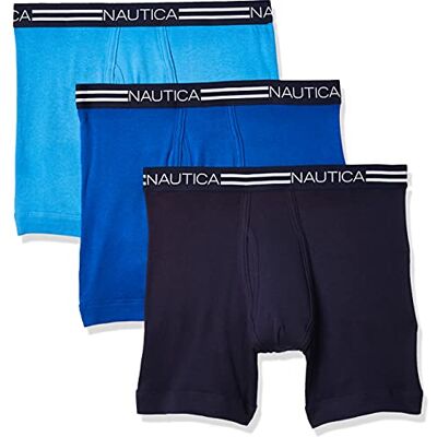 Nautica Classic Cotton 3-pack Boxer Briefs Boxeur ajusté Homme (lot de 3) Nautica Classic Cotton 3-pack Boxer Briefs Boxeur ajusté Homme (lot de 3)