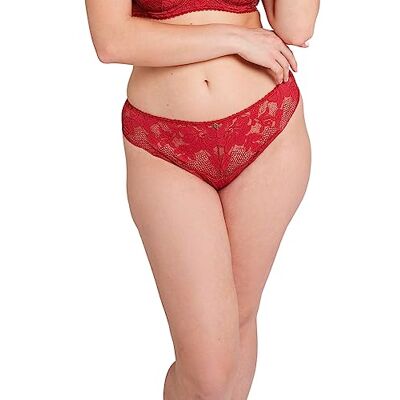 SANS COMPLEXE , Slip, Charmante, IGQ Rouge Grenat, 40/42 SANS COMPLEXE , Slip, Charmante, IGQ Rouge Grenat, 40/42