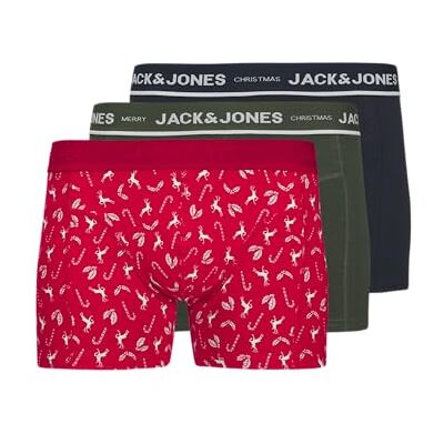 JACK & JONES Jacdeer Trunks Lot de 3 boxers pour homme Bleu ciel Captain Taille L, Sky Captain, L JACK & JONES Jacdeer Trunks Lot de 3 boxers pour homme Bleu ciel Captain Taille L, Sky Captain, L