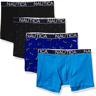 Nautica Short rétro pour homme, Aéro/noir/orcas-bright cobalt/imprimé voile, M Nautica Short rétro pour homme, Aéro/noir/orcas-bright cobalt/imprimé voile, M
