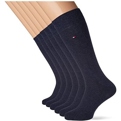Tommy Hilfiger Chaussette CLSSC (Lot de 6) Hommes, Bleu Marine, 43-46 Tommy Hilfiger Chaussette CLSSC (Lot de 6) Hommes, Bleu Marine, 43-46
