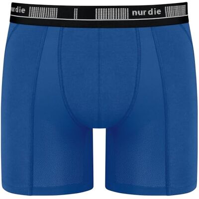 Nur Die Boxer long en coton actif pour homme Respirant Flexible Sans taille élastique, bleu, XL Nur Die Boxer long en coton actif pour homme Respirant Flexible Sans taille élastique, bleu, XL