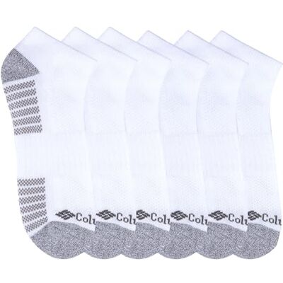 Columbia Chaussettes décontractées pour homme, Blanc/gris , taille unique Columbia Chaussettes décontractées pour homme, Blanc/gris , taille unique