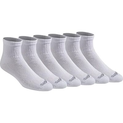 Dickies Men's Dri-Tech Moisture Control Quarter Socks (6, 12, 18 Pairs), Solid White (6 Pairs), X-Large Dickies Men's Dri-Tech Moisture Control Quarter Socks (6, 12, 18 Pairs), Solid White (6 Pairs), X-Large
