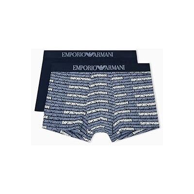 Giorgio Armani Lot de 2 boxers classiques pour homme, bleu, XL, bleu, XL Giorgio Armani Lot de 2 boxers classiques pour homme, bleu, XL, bleu, XL