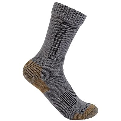 Carhartt Men's SB5780M Heavyweight Wool Blend Steel Toe Boot Sock X-Large Heather Gray Carhartt Men's SB5780M Heavyweight Wool Blend Steel Toe Boot Sock X-Large Heather Gray