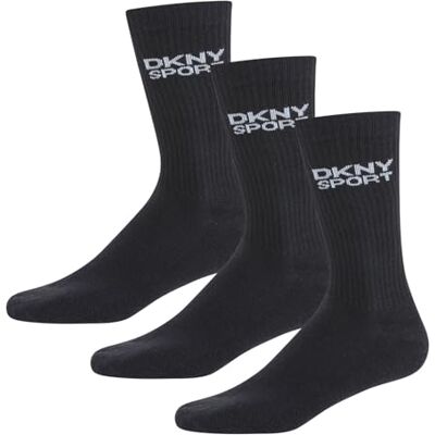 DKNY Lot de 3 paires de chaussettes Radde pour homme, Noir, taille unique DKNY Lot de 3 paires de chaussettes Radde pour homme, Noir, taille unique