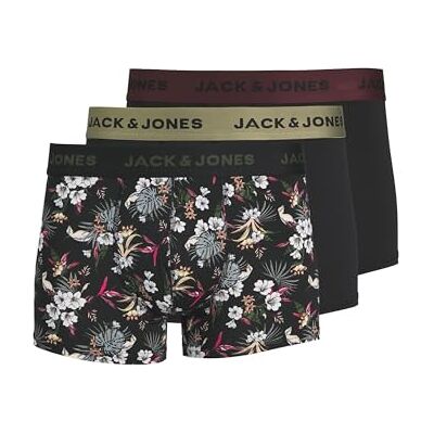 JACK & JONES Jacflower Micro Fiber 3 Pack Caleçon boxeur Homme (lot de 3) JACK & JONES Jacflower Micro Fiber 3 Pack Caleçon boxeur Homme (lot de 3)