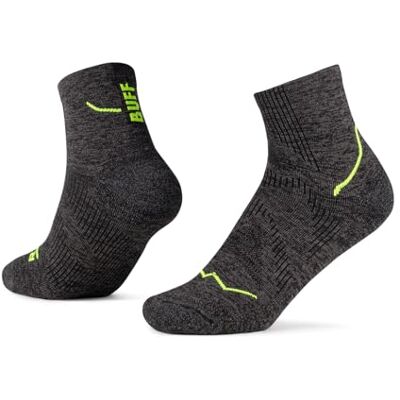 Buff Chaussettes Dryflx Quarter Quick Dry, Cushioned, Running, Cool, Comfortable, M, Noir Buff Chaussettes Dryflx Quarter Quick Dry, Cushioned, Running, Cool, Comfortable, M, Noir
