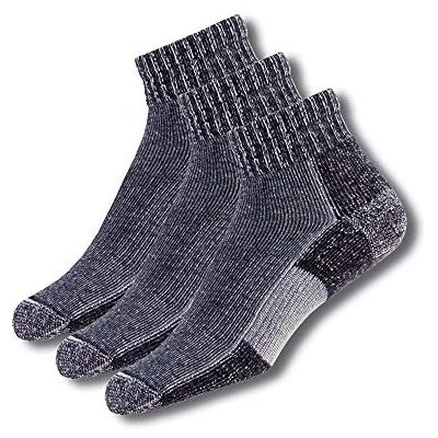 Thorlos Chaussettes de course pour homme, Anthracite (lot de 3 paires), Large Thorlos Chaussettes de course pour homme, Anthracite (lot de 3 paires), Large