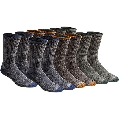 Dickies Dri-tech Lot de chaussettes décontractées pour homme, Couleurs chinées (12 paires), Large Dickies Dri-tech Lot de chaussettes décontractées pour homme, Couleurs chinées (12 paires), Large