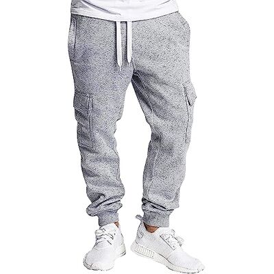Southpole Pantalon de jogging en polaire Active Basic pour homme, Gris chiné (C, 3XL grande taille tall Southpole Pantalon de jogging en polaire Active Basic pour homme, Gris chiné (C, 3XL grande taille tall