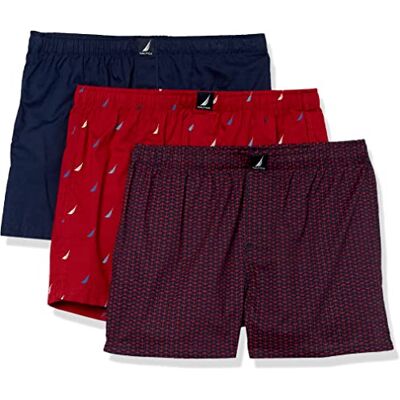 Nautica Classic Cotton 3-pack Woven Boxer Caleçon boxeur Homme (lot de 3) Nautica Classic Cotton 3-pack Woven Boxer Caleçon boxeur Homme (lot de 3)