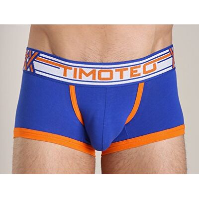 Timoteo Double Crossed Slingshot Trunk Jock – Bleu – S Timoteo Double Crossed Slingshot Trunk Jock – Bleu – S