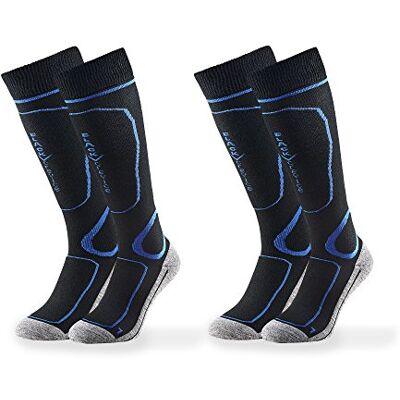 Chaussettes de Ski Noires Crevice - Anatomiques, Légères, Respirantes - Chaussettes de Ski Chaussettes de Ski Noires Crevice - Anatomiques, Légères, Respirantes - Chaussettes de Ski