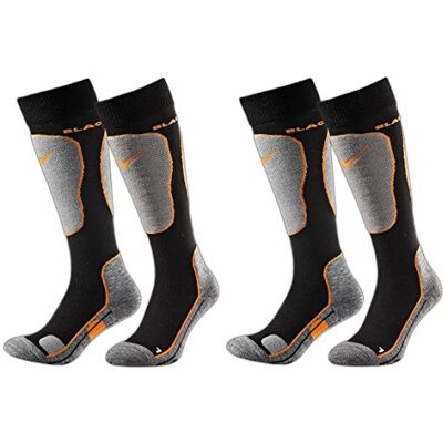 Crevice Chaussettes de Ski Multicolores - 2 Paires Adultes Crevice Chaussettes de Ski Multicolores - 2 Paires Adultes