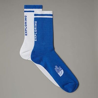 THE NORTH FACE NF0A8CMPG78 EVERYDAY CREW SOCK NSE 2P Chaussettes Homme TNF BLUE/TNF WHITE Taille XS THE NORTH FACE NF0A8CMPG78 EVERYDAY CREW SOCK NSE 2P Chaussettes Homme TNF BLUE/TNF WHITE Taille XS