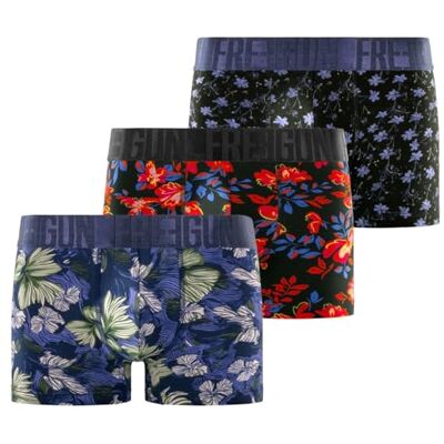 FREEGUN Caleçon Boxer Homme Sport, Lot de 3, Rouge A96A (2XL) FREEGUN Caleçon Boxer Homme Sport, Lot de 3, Rouge A96A (2XL)