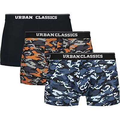 Urban Classics Caleçon Boxeur Homme, Blue Camo/Orange Camo/Black, M Urban Classics Caleçon Boxeur Homme, Blue Camo/Orange Camo/Black, M