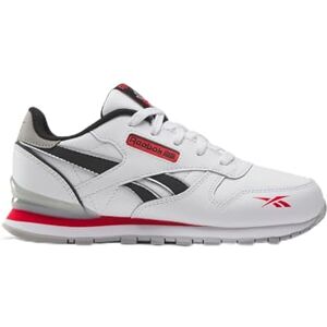 Reebok Classic Leather Step N Flash, Baskets unisexes Enfants et adolescents, Ftwwht Pugry3 Vecred, 21 EU Reebok Classic Leather Step N Flash, Baskets unisexes Enfants et adolescents, Ftwwht Pugry3 Vecred, 21 EU