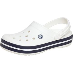 Crocs Baskets unisexes All-Terrain Atlas à enfiler avec sangle à boucle, Blanc, blanc, bleu marine, 11 UK Crocs Baskets unisexes All-Terrain Atlas à enfiler avec sangle à boucle, Blanc, blanc, bleu marine, 11 UK