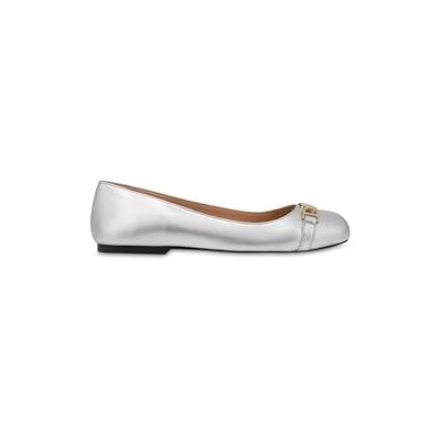 Love Moschino JA11011G1MIF090B Ballerine Femme Argent, 37 EU, argent, 37 EU Love Moschino JA11011G1MIF090B Ballerine Femme Argent, 37 EU, argent, 37 EU