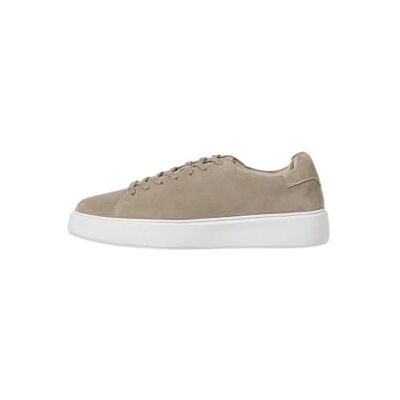 JACK & JONES Baskets en cuir pour homme Jfwstockholm Ln, Plaza taupe, 42 EU JACK & JONES Baskets en cuir pour homme Jfwstockholm Ln, Plaza taupe, 42 EU