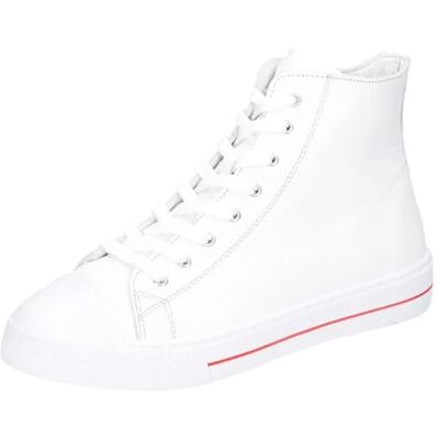 Andrea Conti 0067110 Baskets montantes en cuir pour femme, Blanc., 39 EU Andrea Conti 0067110 Baskets montantes en cuir pour femme, Blanc., 39 EU