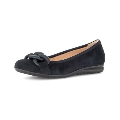 Gabor Ballerines classiques pour femme, Bleu foncé 36, 37 EU Gabor Ballerines classiques pour femme, Bleu foncé 36, 37 EU