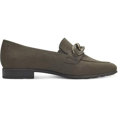 Jana Mocassins sans talon pour femme Talon bloc végétalien, olive, 38 EU Jana Mocassins sans talon pour femme Talon bloc végétalien, olive, 38 EU
