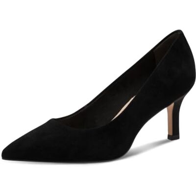 Tamaris Escarpins en daim noir pour femme, 1-22434-41, 38 EU Tamaris Escarpins en daim noir pour femme, 1-22434-41, 38 EU