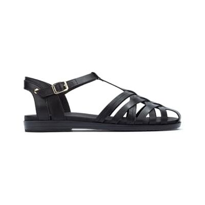 Pikolinos Sandales plates en cuir modèle Formentera pour femme, Noir , 37 EU Pikolinos Sandales plates en cuir modèle Formentera pour femme, Noir , 37 EU