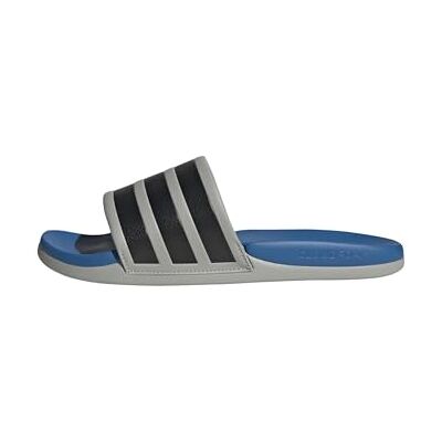 adidas Mixte ADILETTE COMFORT 2.0 SLIDES, grey two/core black/ray blue, 40.5 EU adidas Mixte ADILETTE COMFORT 2.0 SLIDES, grey two/core black/ray blue, 40.5 EU