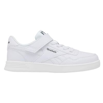 Reebok Baskets Court Advance Elastic & Top Strap pour garçon, Ftwrwht, 27 EU Reebok Baskets Court Advance Elastic & Top Strap pour garçon, Ftwrwht, 27 EU
