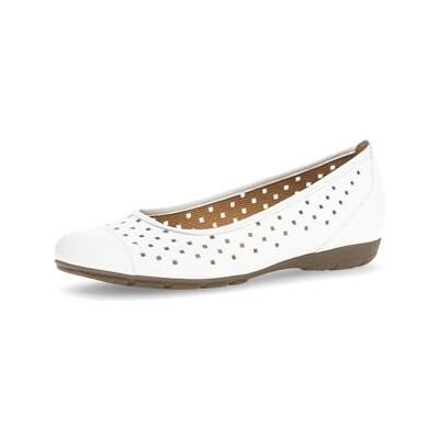 Gabor Ballerines classiques pour femme, Blanc 21, 37 EU Gabor Ballerines classiques pour femme, Blanc 21, 37 EU