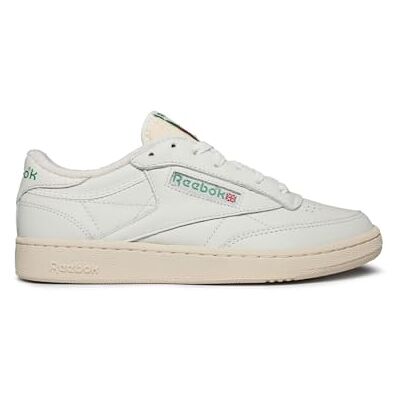 Reebok Club C 85 Vintage Mixte Sneakers Basses, Top Chalk Paperwhite Glen Green, 44.5 EU Reebok Club C 85 Vintage Mixte Sneakers Basses, Top Chalk Paperwhite Glen Green, 44.5 EU
