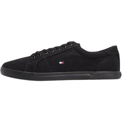 Tommy Hilfiger H2285arlow 1d Fm0fm00596 Homme Baskets vulcanisées, Noir Black Black, 46 EU Tommy Hilfiger H2285arlow 1d Fm0fm00596 Homme Baskets vulcanisées, Noir Black Black, 46 EU